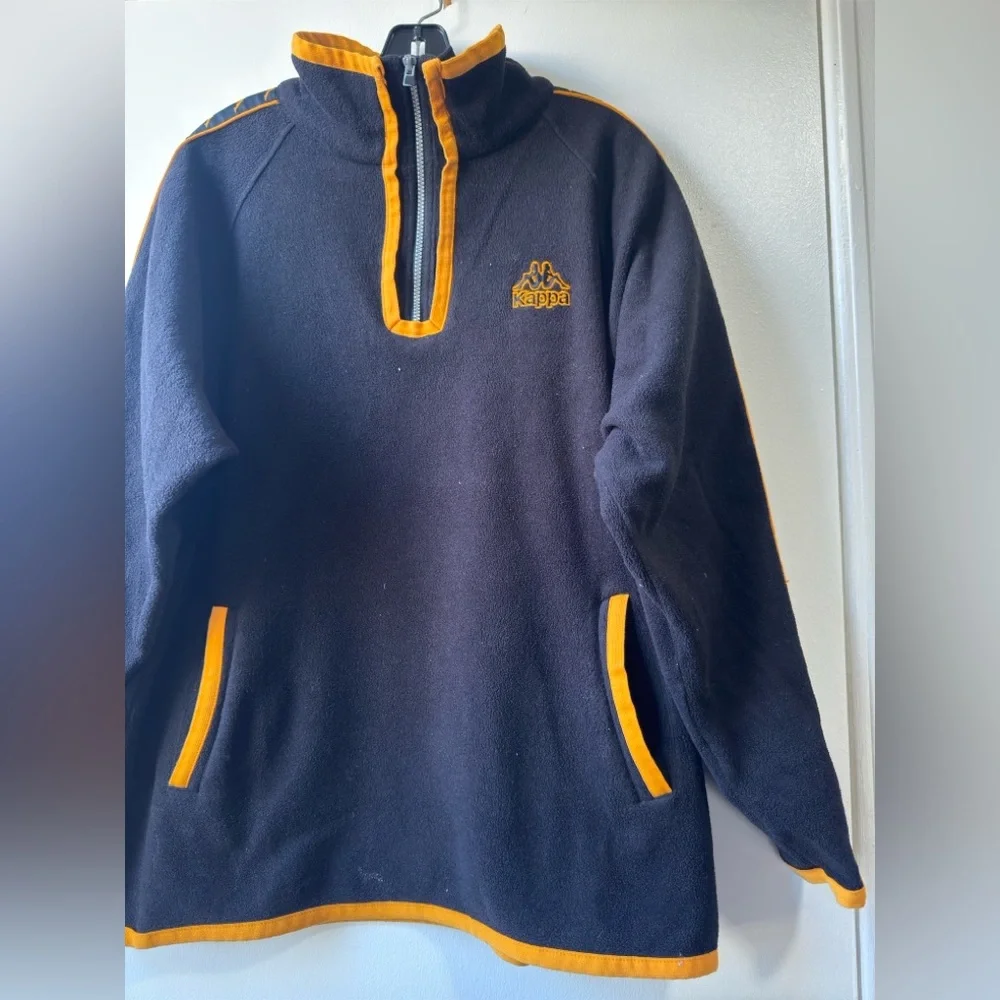 Vintage Kappa Men’s Quarter Zip Sweater Pullover Sz L - Picture 7 of 10